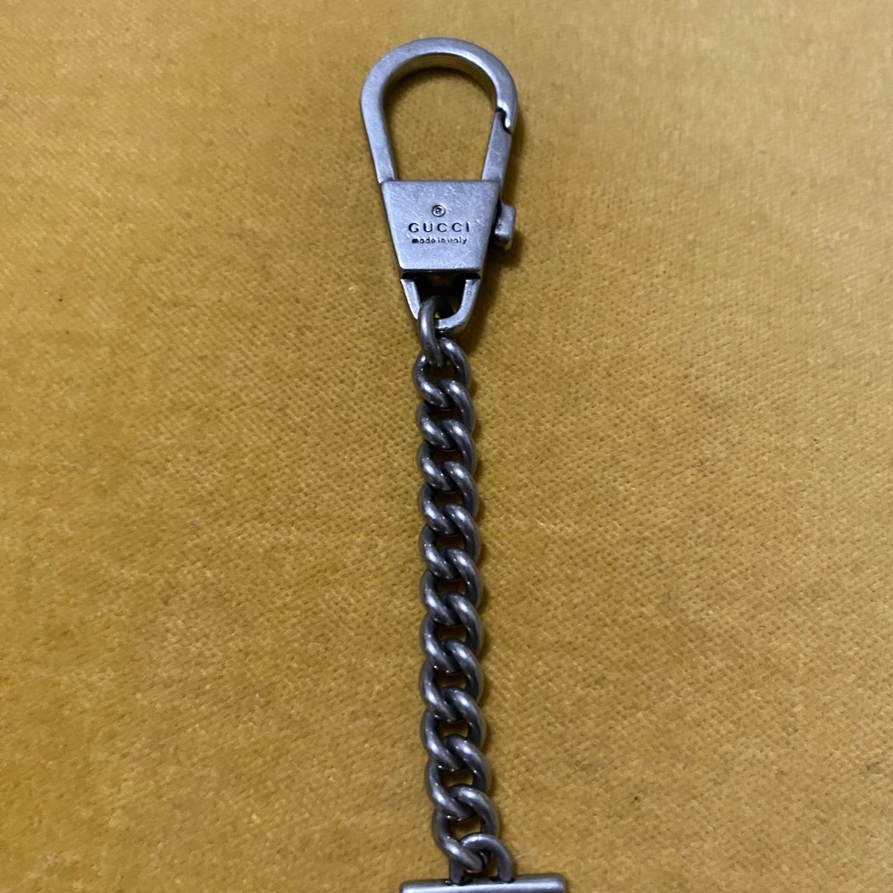Gucci Silver Chain Key Holder